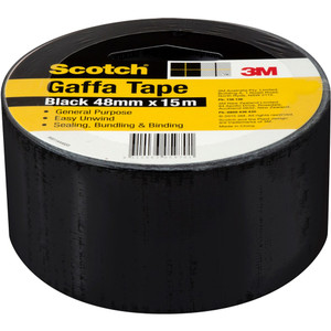 SCOTCH UTILITY GAFFA TAPE 933-B 48mmx15m Black