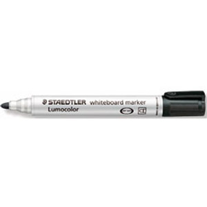 Staedtler 351 Lumocolor Whiteboard Marker 2.0mm Bullet Point - Black, Box of 10
