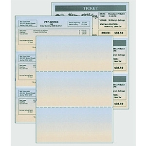 A4 WHITE WITH 2 HORIZONTAL PERFORATIONS SQUARE EDGES 500 Sheets