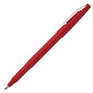 Pentel R56 Ball Rollerball Pen 0.6mm Fine Nib Red, Each
