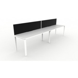 RAPID INFINITY PROFILE LEG SINGLE SIDED 2 PERSON WORKSTATION 1800mm W x 700mm D x 730mm H Per User