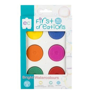 BRIGHT WATERCOLOURS SET OF 6