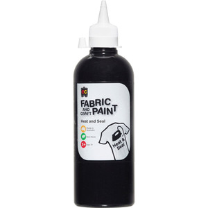 EC FABRIC AND CRAFT PAINT 500ml Black