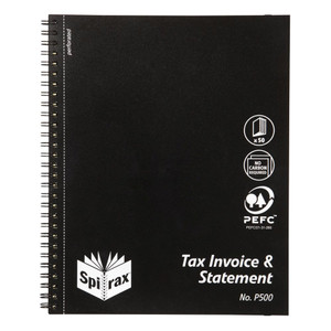 SPIIRAX P500 BUSINESS BOOK Tax Invoice Statement Quarto *** While Stocks Last ***