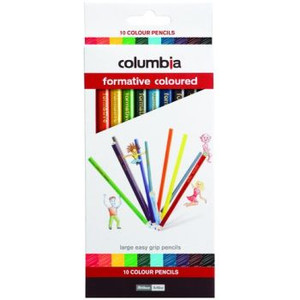 COLUMBIA FORMATIVE COLOURED PENCILS (PACK OF 10)