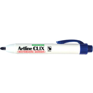 ARTLINE CLIX WHITEBOARD MARKER Retractable Med Bullet Blue 157303