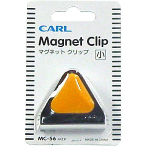 CARL MC56 MAGNETIC CLIP 45mm 15Sht Cap Orange