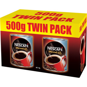 Nescafe Blend 43 500gm (Twin Pack) (Pack of 2)
