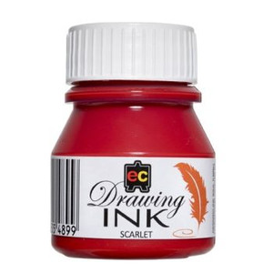 DRAWING INK 30ML SCARLET
