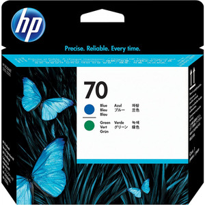 HP 70 PRINTHEAD BLUE & GREEN