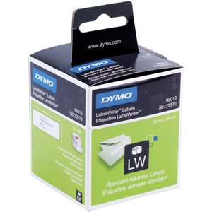 DYMO LABELWRITER - 99010 LABELS Standard Address 28 x 89mm, Bx260