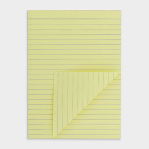 A5 50 SHEET PREMIUM BOND PAD RULED 2 SIDES - YELLOW