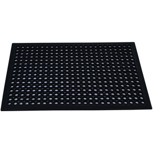 ITALPLAST Safewalk Rubber Mat 600mm x 900mm - Black, Each