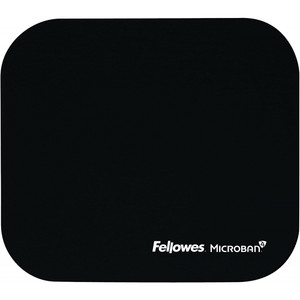 FELLOWES MOUSE PAD OPTICAL MICROBAN BLACK