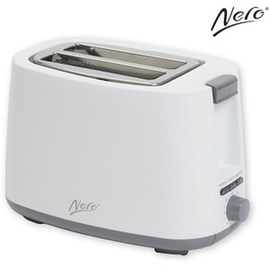 Nero White Toaster 2 Slice 850W