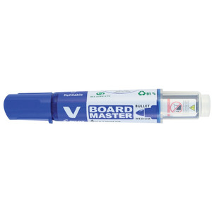 PILOT BEGREEN V BOARD MASTER WHITEBOARD MARKER BULLET TIP BLUE Box of 10