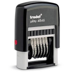 TRODAT 4846 PRINTY NMBRER 6 BAND 4MM BK