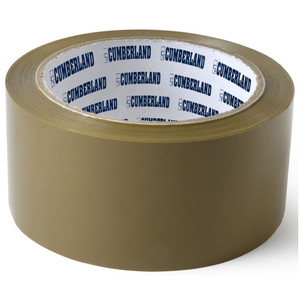 CUMBERLAND PACKAGING TAPE 45 MICRON 48MM X 75M BROWN PACK 6