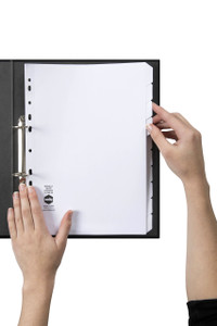 MARBIG MANILLA DIVIDERS A4 10 Tab Bulk Pk20 White