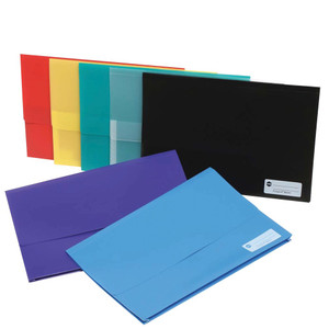 MARBIG POLYPICK WALLETS PP Foolscap - Assorted (Pack of 12)