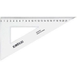 CELCO 60 DEGREE SET SQUARES 26CM CLEAR