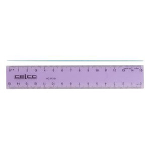 CELCO WLTC101 PLASTIC RULER 15cm Tinted Hangsell