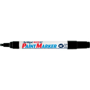 ARTLINE 409XF PAINT MARKERS Medium Chisel Black pack of 12