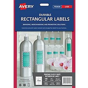 AVERY HEAVY DUTY LABELS 96 X 51MM White 100 Pack