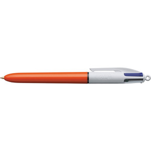 BIC 4 COLOUR BALLPOINT PEN Retractable Fine Box of 12 889971