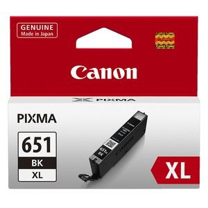 CANON CLI-651 XL ORIGINAL BLACK HIGH YIELD INK CARTRIDGE Suits Pixma iP7260 / MG5460 / MG6360 / MX926