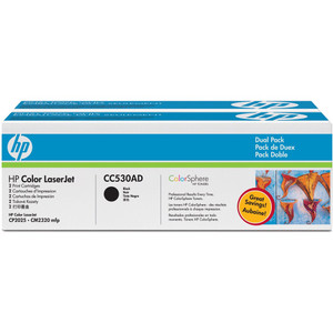 HP 304A BLACK ORIGINAL LASERJET TONER CARTRIDGE 3.5K (CC530A) Suits LaserJet CM2320 / CP2020