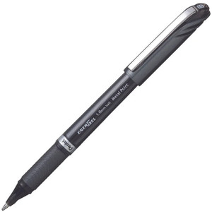 Pentel BL30 Energel Plus Liquid Gel Pen 1.0mm Black, Box of 12
