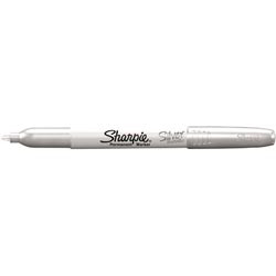 SHARPIE METALLIC MARKER Permanent 1.0mm Silver, Box of 12 (39013)