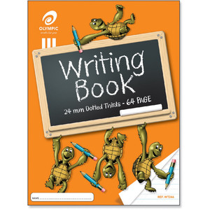 Olympic Writing Book WT249 335 x 240mm 64 Page 24mm Turtle Dotted Thirds (140847)