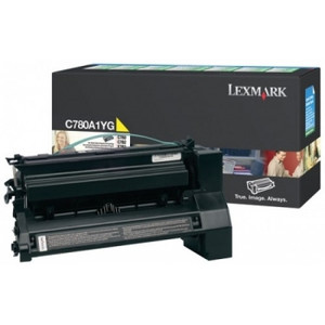 LEXMARK C780A1YG ORIGINAL YELLOW PREBATE TONER CART 6K Suits C780