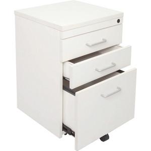 RAPID SPAN MOBILE PEDESTAL 3 Drawer White (H) 690 x (W) 447 x (D) 465mm