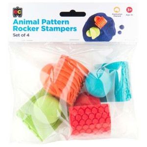 ANIMAL PATTERN ROCKER STAMPERS SET OF 4