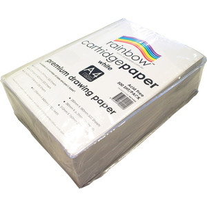 RAINBOW PREMIUM CARTRIDGE DRAWING PAPER A4 210x297mm 110gsm (Pack of 500)