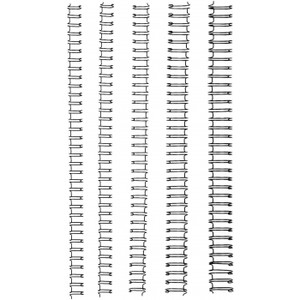GBC BINDING WIRE 34 Loop 9.5mm Black Pk100
