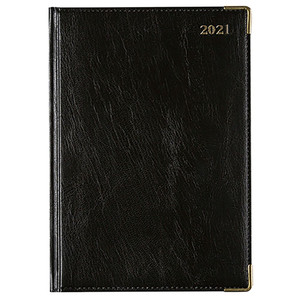 CUMBERLAND CORPORATE DIARY A5,Day to Page,Leatherette Black (Pre-Order Now for 2027) ** ETA 2/11/2026 **