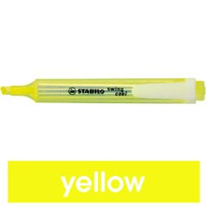 STABILO SWING COOL HIGHLIGHTER 275/24 Yellow, Each