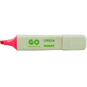 OSMER RECYCLED HIGHLIGHTER Chisel Tip, Red