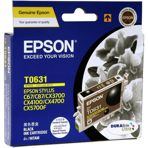 EPSON T0631 ORIGINAL BLACK INK CARTRIDGE Suits C67/C87/CX3700/4100/4700