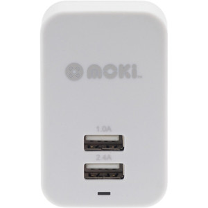 Moki Dual USB Charger ACC MUSBWW White