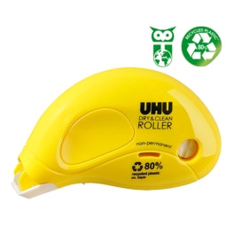 UHU Clean and Dry Glue Roller Smart Dispenser, Permanent