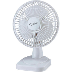 Nero Desk Fan 15cm White, Each