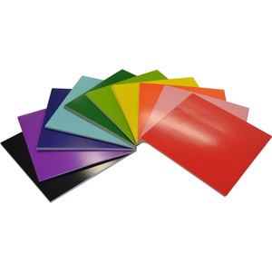 Rainbow Square 203mm 300gsm Flash Card Assorted