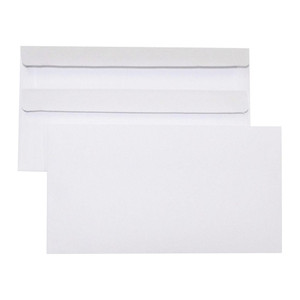 CUMBERLAND CORRESPONDENCE ENVELOPES PLAIN 120x235mm S/Seal DLX Sec. (Box of 500)