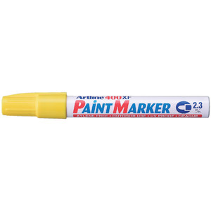 ARTLINE 400 PAINT MARKERS 2.3mm Bullet Yellow Pack of 15