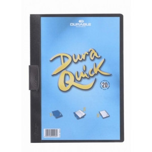 DURABLE DURAQUICK CLIP FILE A4 20 SHEET CAP BLACK *** While Stocks Last ***